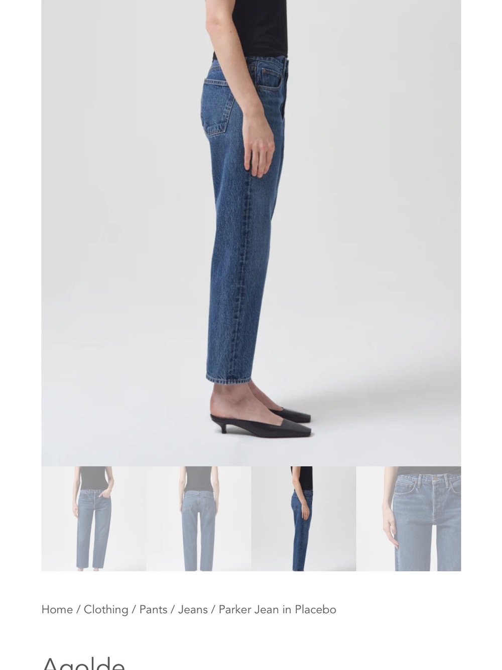 Agolde Parker easy straight jeans - Picture 3 of 6